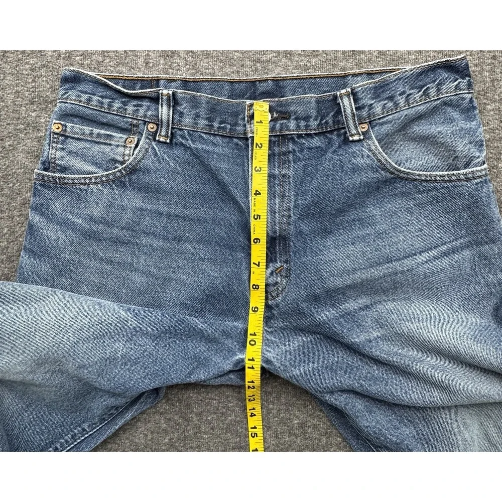 Levi's 517 Boot Cut Jeans‎ Medium Wash Men's Sz 36x30 Cowboy Workwear Whiskered